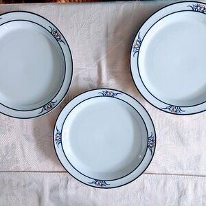 VTG Set of 3 R.H. Macy Spendor Dinner Plates 10.25" Japan #F-4812 Rare
